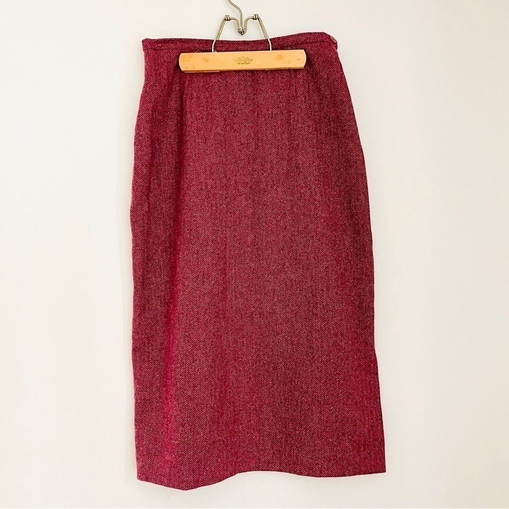 Vintage Laura Ashley Herringbone Wool Skirt 8 Poetcore